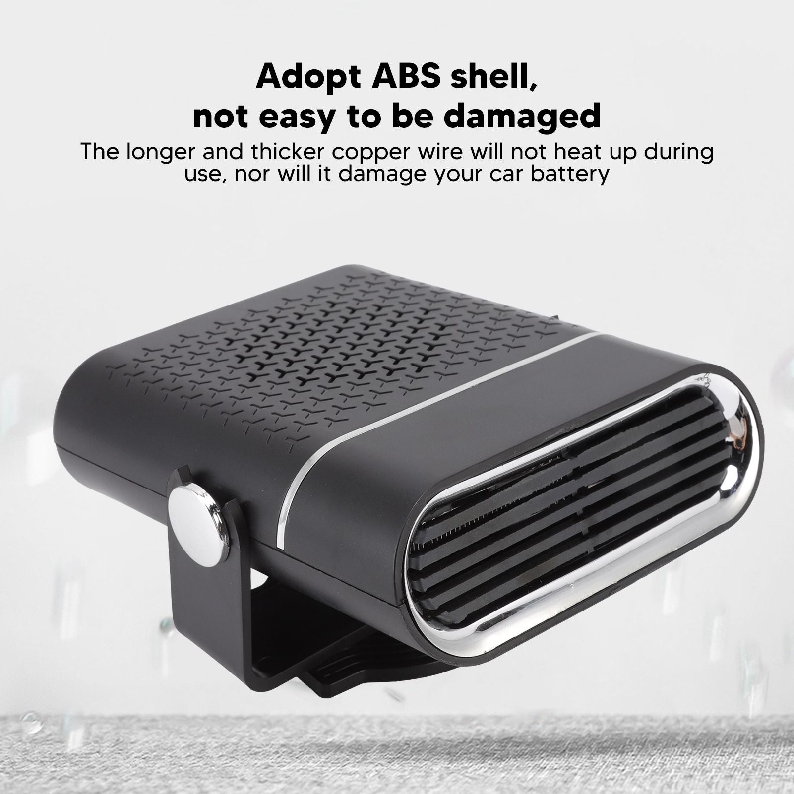 Car Heater Portable Fast Heating 360 Degree Rotation Car Heater Windscreen Defroster Defogger 12V Black V1294-YM3113220209812-0421