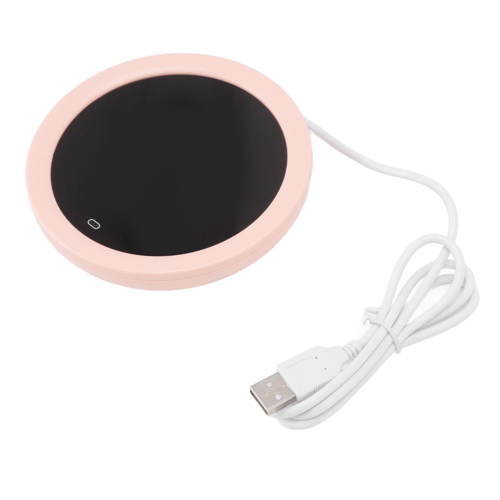 USB Coffee Mug Warmer Electric Gravity Switch 55 Celsius Degree Milk Heating Plate for Office Pink V1294-YM3113220213811-0421