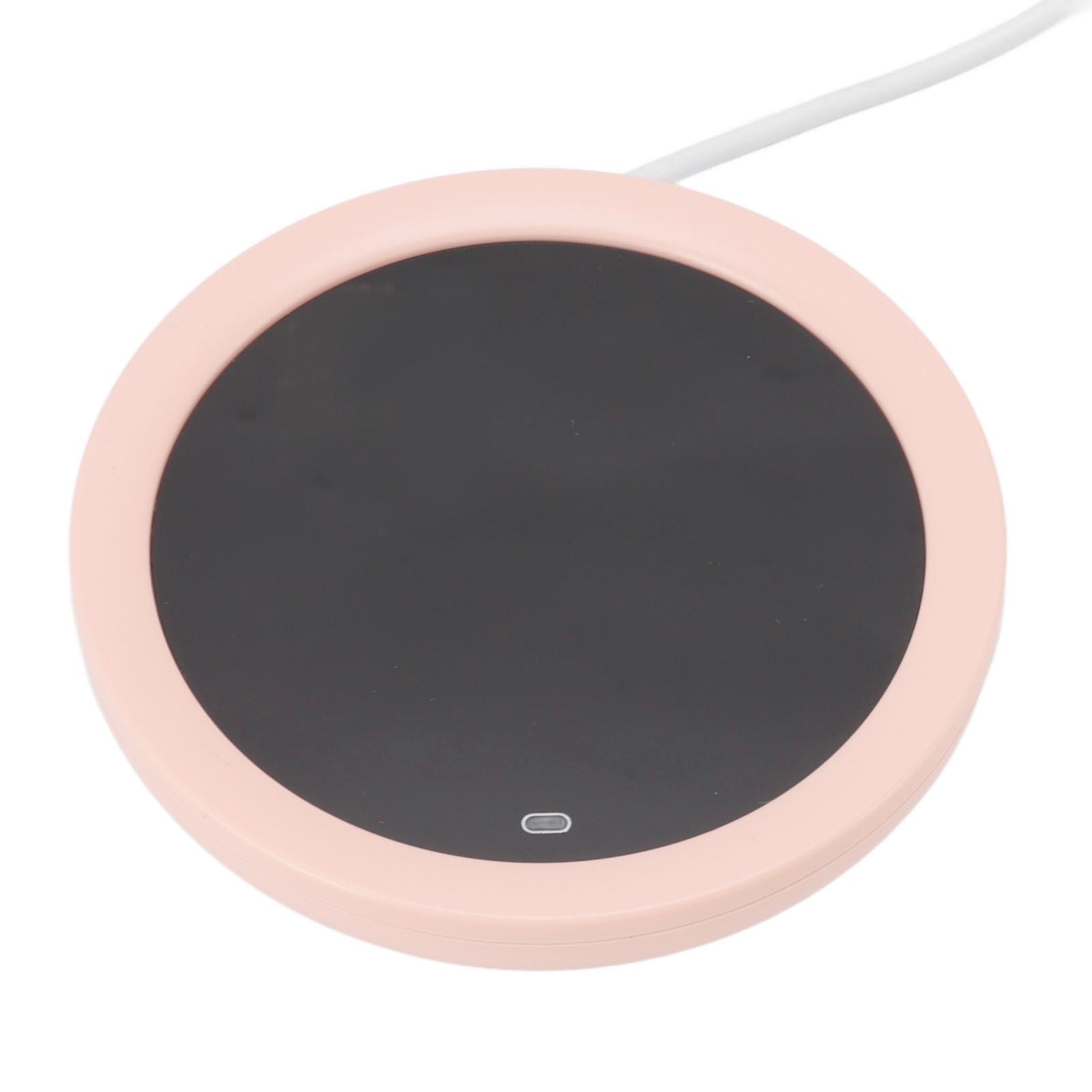 USB Coffee Mug Warmer Electric Gravity Switch 55 Celsius Degree Milk Heating Plate for Office Pink V1294-YM3113220213811-0421