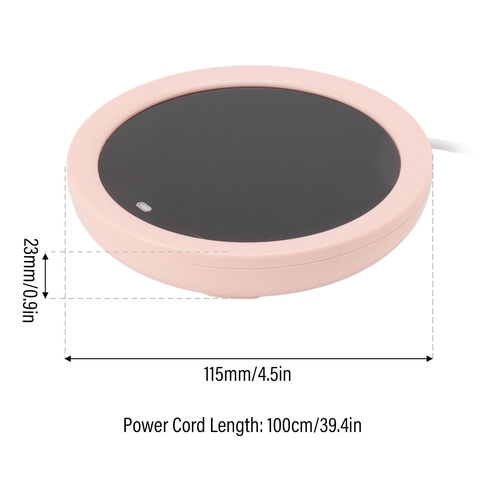 USB Coffee Mug Warmer Electric Gravity Switch 55 Celsius Degree Milk Heating Plate for Office Pink V1294-YM3113220213811-0421