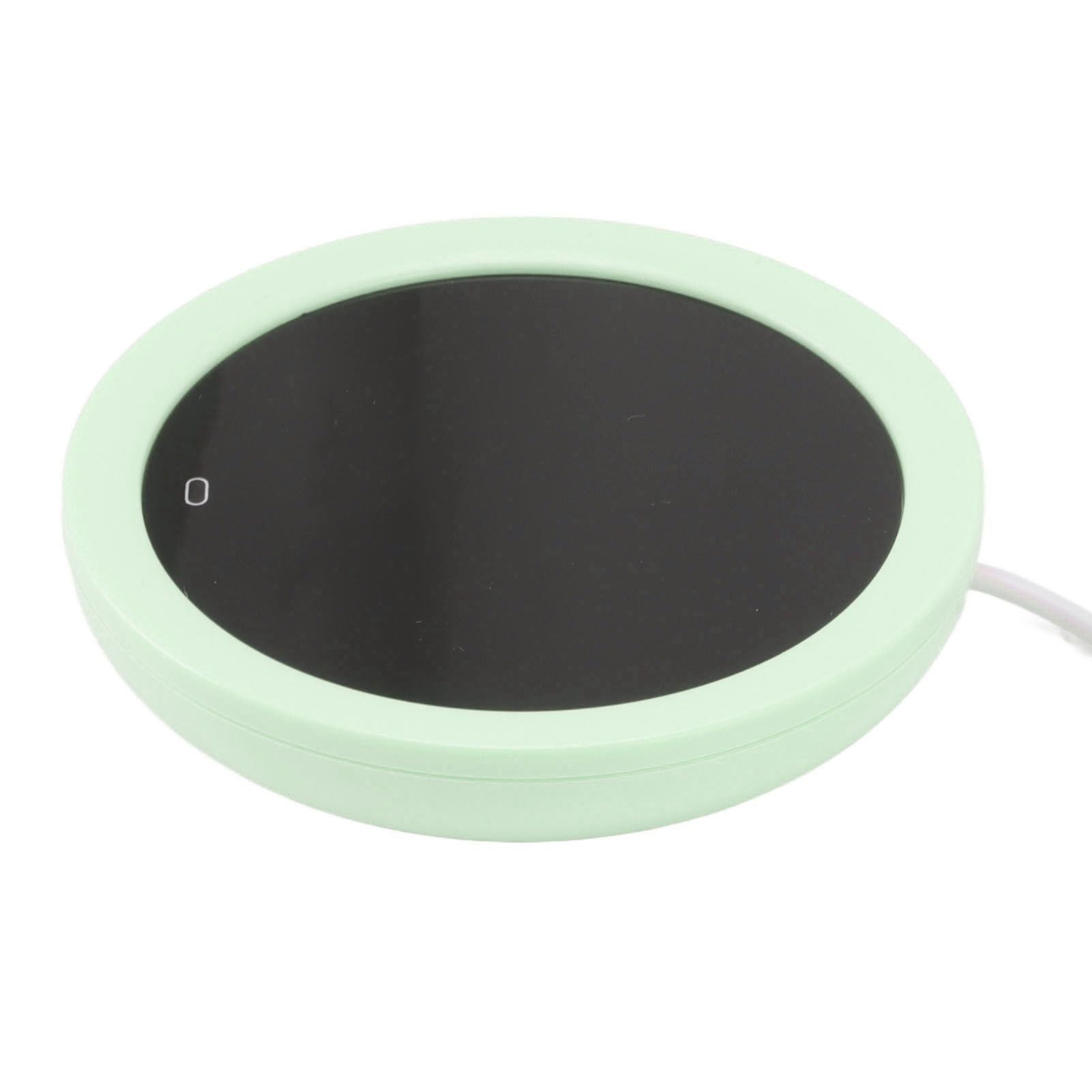 USB Coffee Mug Warmer Electric Gravity Switch 55 Celsius Degree Milk Heating Plate for Office Green V1294-YM3113220213812-0421