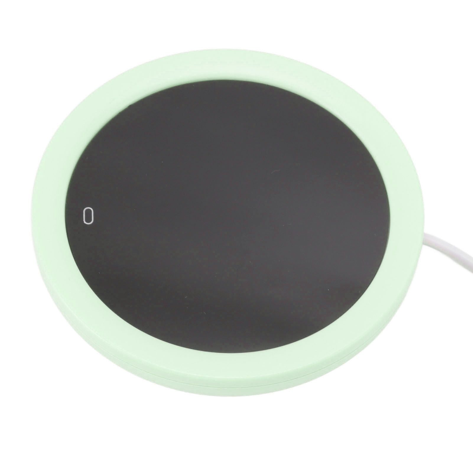 USB Coffee Mug Warmer Electric Gravity Switch 55 Celsius Degree Milk Heating Plate for Office Green V1294-YM3113220213812-0421