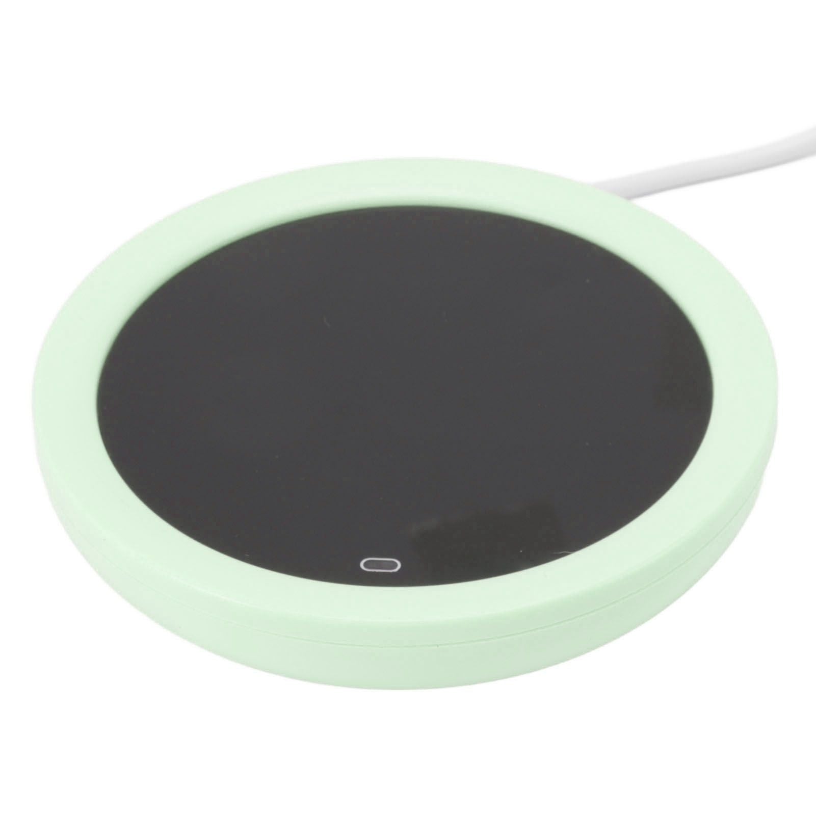 USB Coffee Mug Warmer Electric Gravity Switch 55 Celsius Degree Milk Heating Plate for Office Green V1294-YM3113220213812-0421