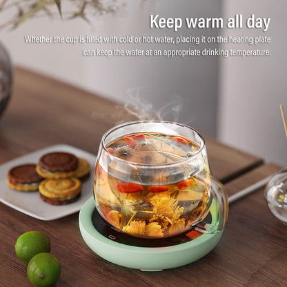 USB Coffee Mug Warmer Electric Gravity Switch 55 Celsius Degree Milk Heating Plate for Office Green V1294-YM3113220213812-0421