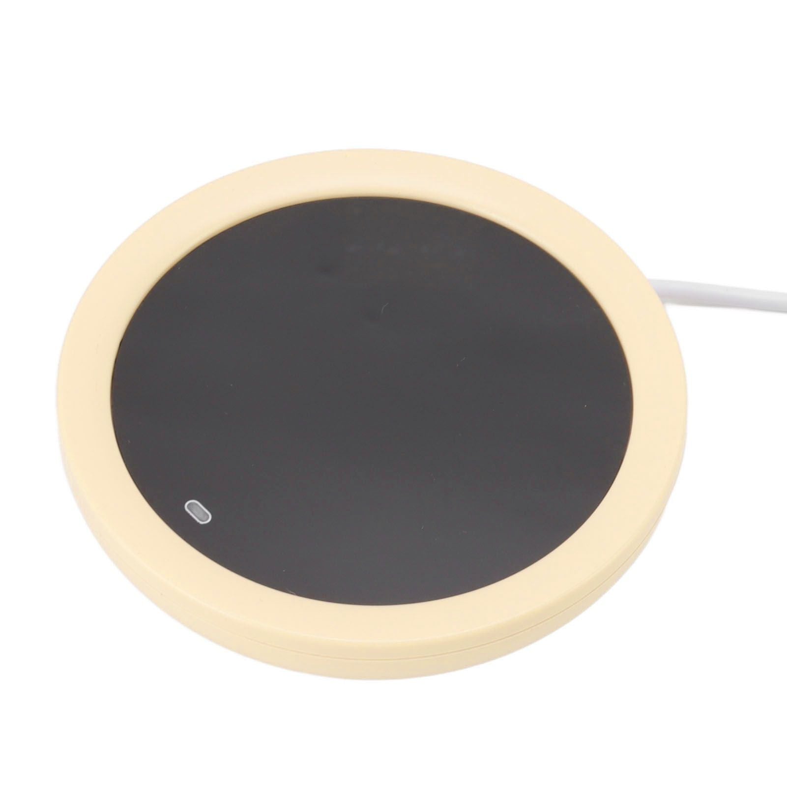 USB Coffee Mug Warmer Electric Gravity Switch 55 Celsius Degree Milk Heating Plate for Office Yellow V1294-YM3113220213813-0421