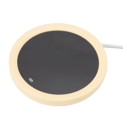 USB Coffee Mug Warmer Electric Gravity Switch 55 Celsius Degree Milk Heating Plate for Office Yellow V1294-YM3113220213813-0421