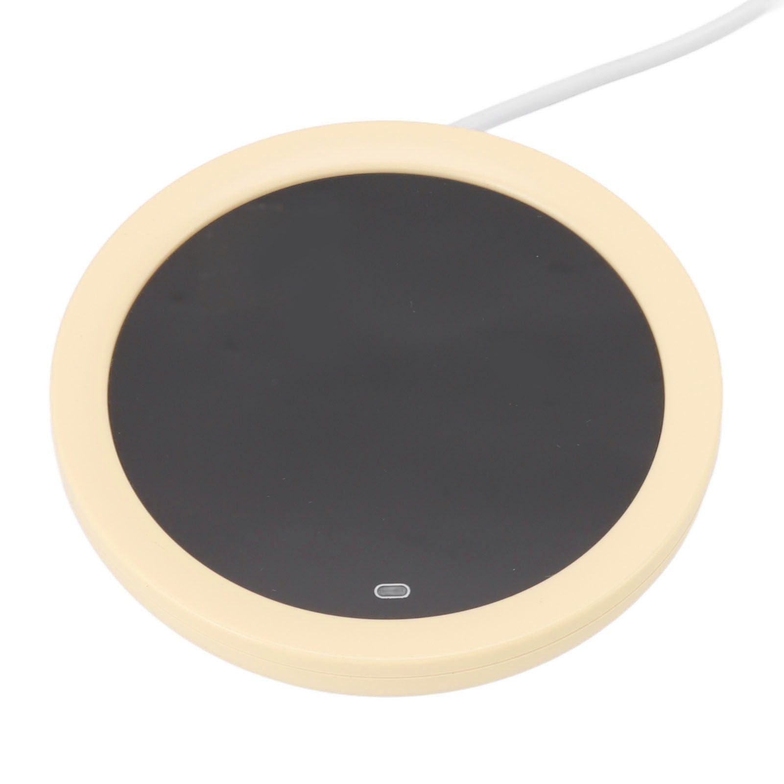 USB Coffee Mug Warmer Electric Gravity Switch 55 Celsius Degree Milk Heating Plate for Office Yellow V1294-YM3113220213813-0421
