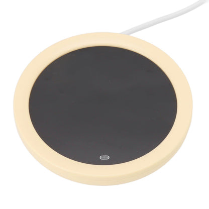 USB Coffee Mug Warmer Electric Gravity Switch 55 Celsius Degree Milk Heating Plate for Office Yellow V1294-YM3113220213813-0421