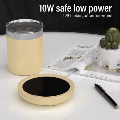 USB Coffee Mug Warmer Electric Gravity Switch 55 Celsius Degree Milk Heating Plate for Office Yellow V1294-YM3113220213813-0421