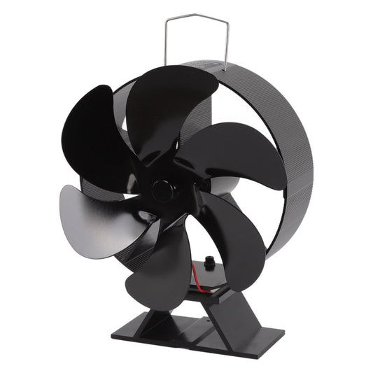 6 Blades Fireplace Fan Thermoelectric Module Wood Stove Fan Heat Powered Wood Burning Air Circulation Fan for V1294-YM3113220215411-0421