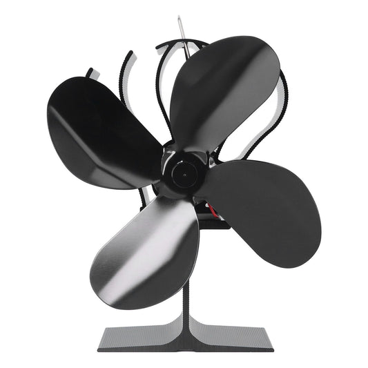 4 Blade Fireplace Fan Aluminium Alloy Heat Powered High Temperature Resistant Stove Fan for Home V1294-YM3113220215611-0421