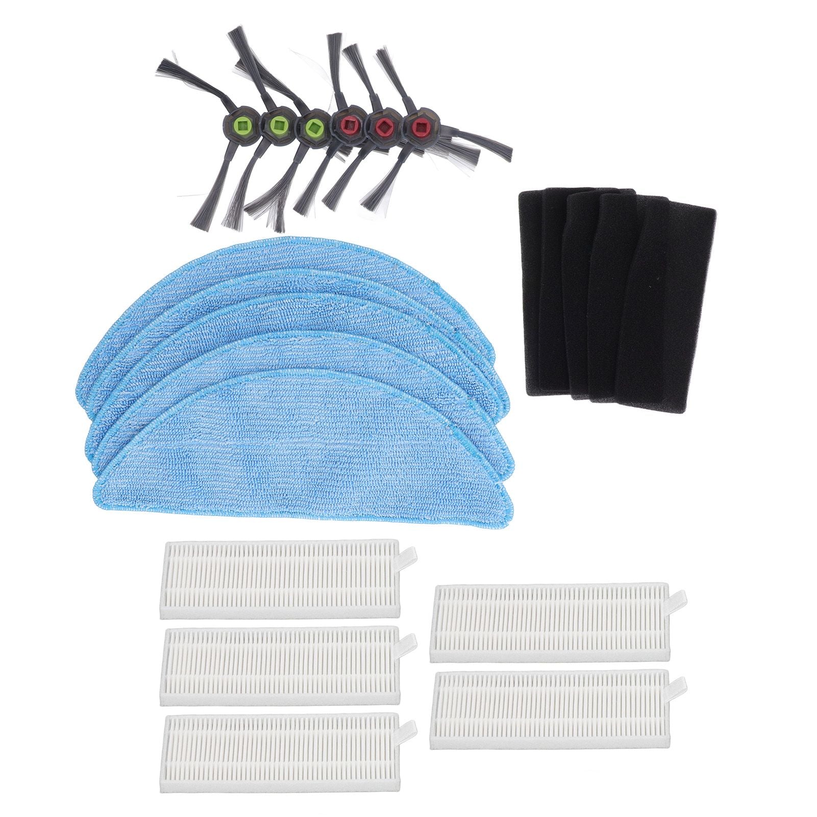 Robot Cleaner Rag Filter Set Replaceable Reusable Robot Cleaner Side Brush Set for Yeedi K600 K700 K680 V1294-YM3113220216911-0421