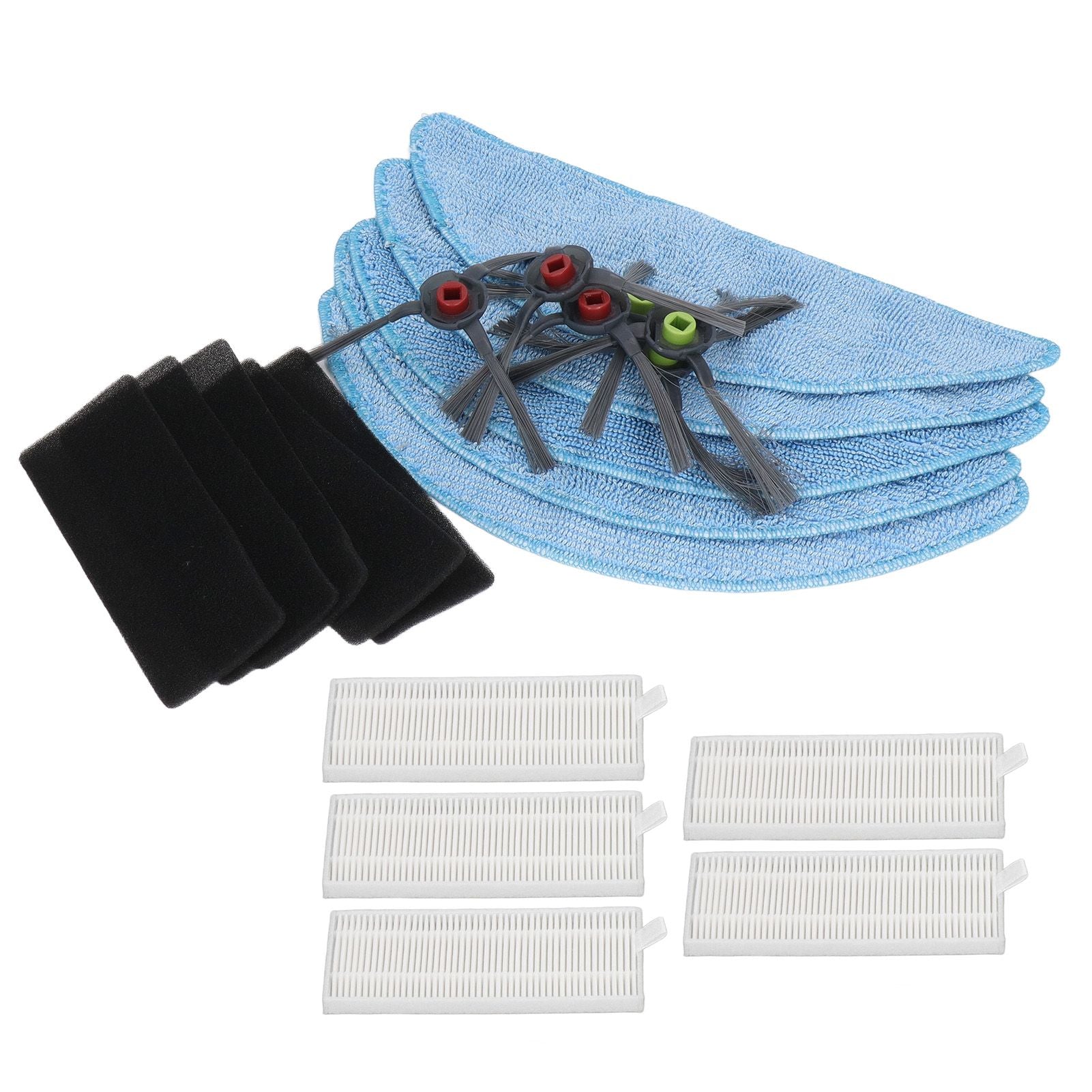 Robot Cleaner Rag Filter Set Replaceable Reusable Robot Cleaner Side Brush Set for Yeedi K600 K700 K680 V1294-YM3113220216911-0421