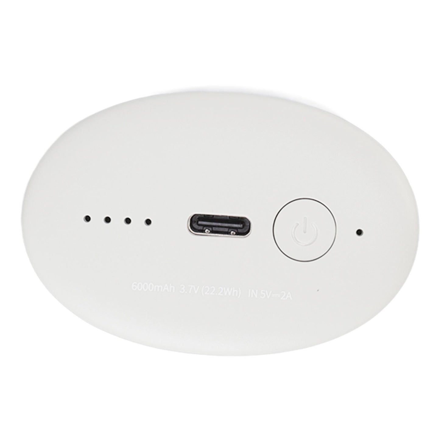 6000mAh Mini Hand Warmer Two Gears Double Protection USB Charging Pocket Heater for Winter Outdoor White V1294-YM3113220218111-0421