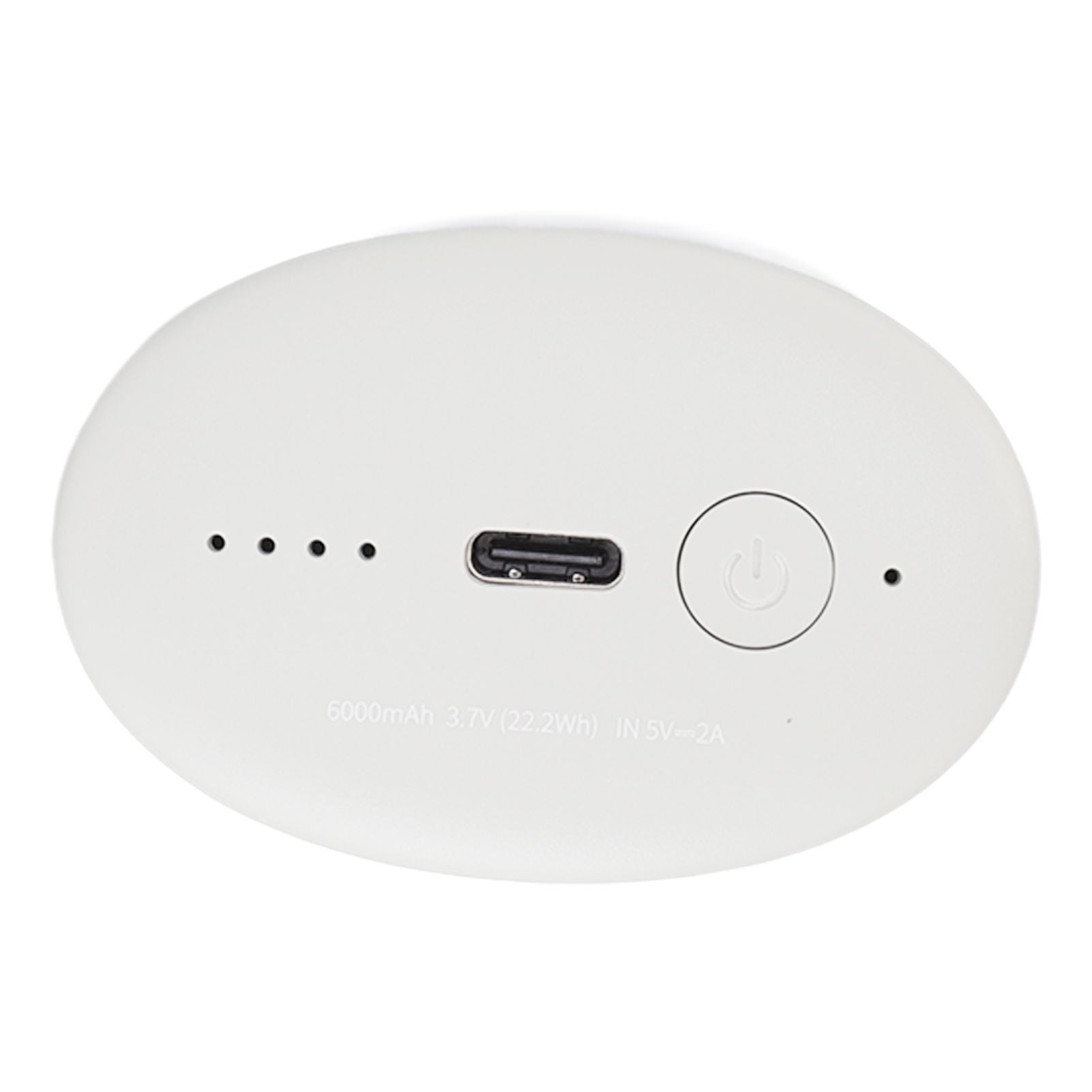 6000mAh Mini Hand Warmer Two Gears Double Protection USB Charging Pocket Heater for Winter Outdoor White V1294-YM3113220218111-0421
