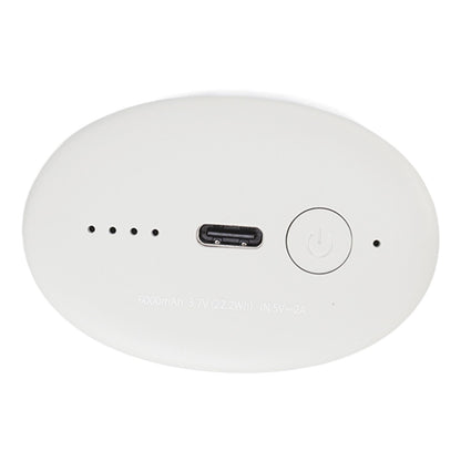 6000mAh Mini Hand Warmer Two Gears Double Protection USB Charging Pocket Heater for Winter Outdoor White V1294-YM3113220218111-0421