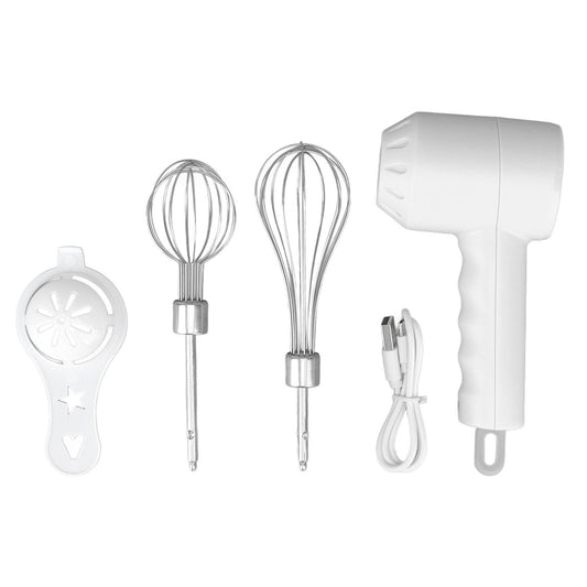 Cordless Electric Hand Mixer USB Rechargable Handheld Eggbeater Electric Milk Frother with 2 Stir Sticks for V1294-YM3113220218411-0421