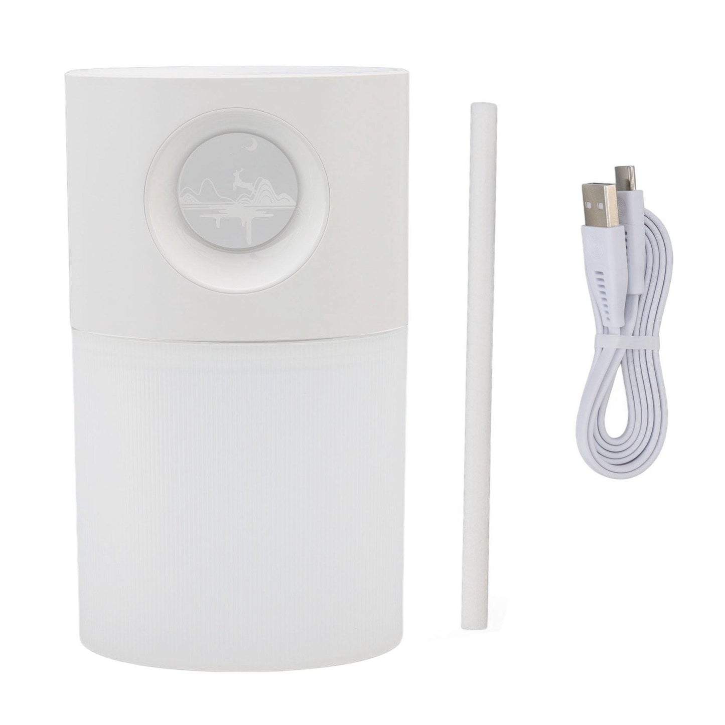 Mini Humidifier Quiet USB Rechargeable Fine Mist Portable Desktop Humidifier with Night Light for Home Office V1294-YM3113220219511-0421