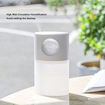 Mini Humidifier Quiet USB Rechargeable Fine Mist Portable Desktop Humidifier with Night Light for Home Office V1294-YM3113220219511-0421