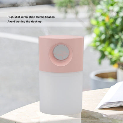 Mini Humidifier Quiet USB Rechargeable Fine Mist Portable Desktop Humidifier with Night Light for Home Office V1294-YM3113220219512-0421