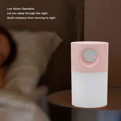 Mini Humidifier Quiet USB Rechargeable Fine Mist Portable Desktop Humidifier with Night Light for Home Office V1294-YM3113220219512-0421