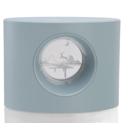 Mini Humidifier Quiet USB Rechargeable Fine Mist Portable Desktop Humidifier with Night Light for Home Office V1294-YM3113220219513-0421