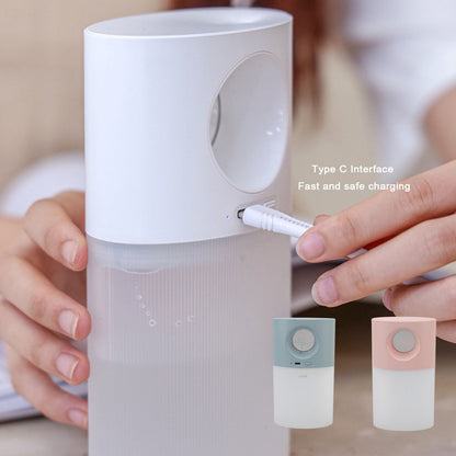 Mini Humidifier Quiet USB Rechargeable Fine Mist Portable Desktop Humidifier with Night Light for Home Office V1294-YM3113220219513-0421