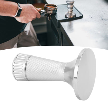 Coffee Tamper Stirrer Set Stainless Steel 2 in 1 58.3mm Coffee Tamper Distribution Needle for Kitchen Silver V1294-YM3113220220012-0421