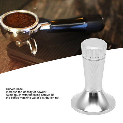 Coffee Tamper Stirrer Set Stainless Steel 2 in 1 58.3mm Coffee Tamper Distribution Needle for Kitchen Silver V1294-YM3113220220012-0421