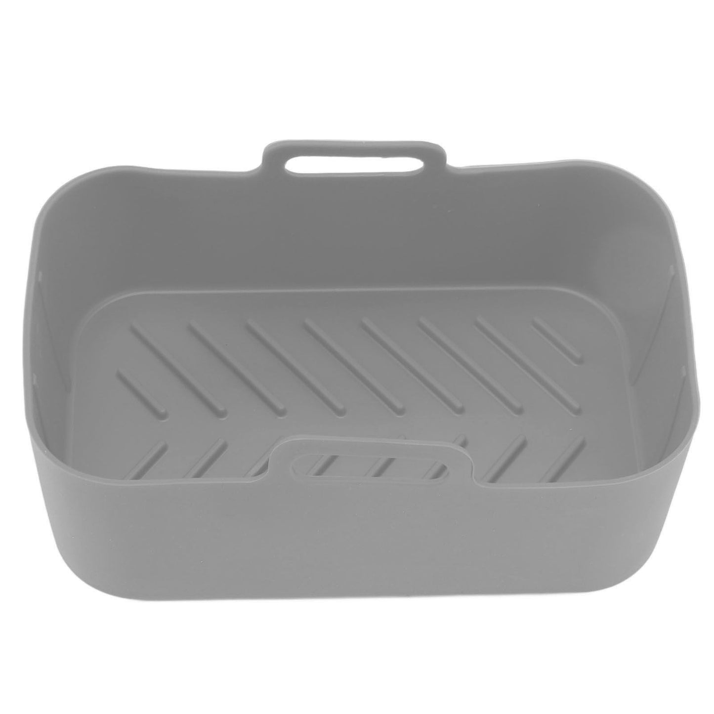 2Set Rectangular Fryer Silicone Pot Fryer Silicone Liners Rectangular Basket for Ninja DZ201 Foodi 8QT Grey V1294-YM3113220220614-0421