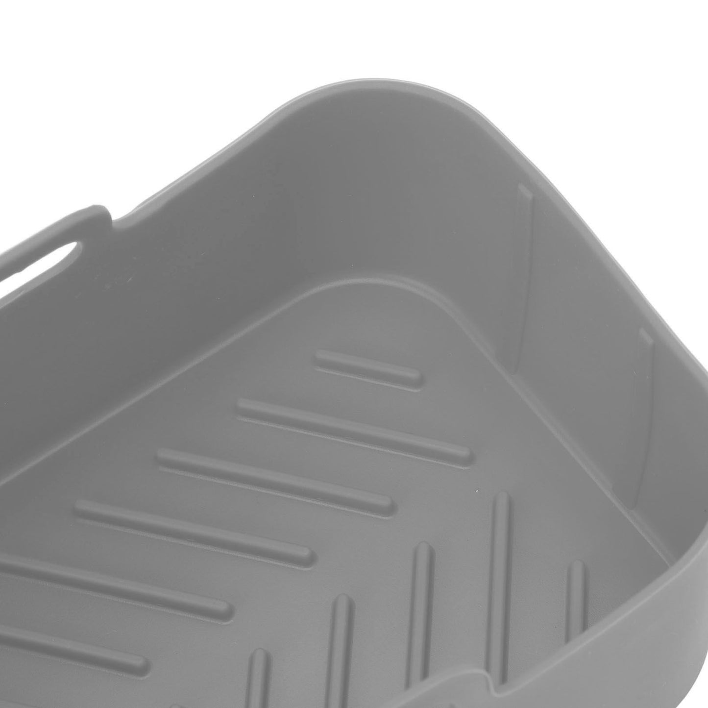 2Set Rectangular Fryer Silicone Pot Fryer Silicone Liners Rectangular Basket for Ninja DZ201 Foodi 8QT Grey V1294-YM3113220220614-0421
