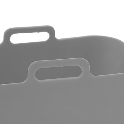 2Set Rectangular Fryer Silicone Pot Fryer Silicone Liners Rectangular Basket for Ninja DZ201 Foodi 8QT Grey V1294-YM3113220220614-0421
