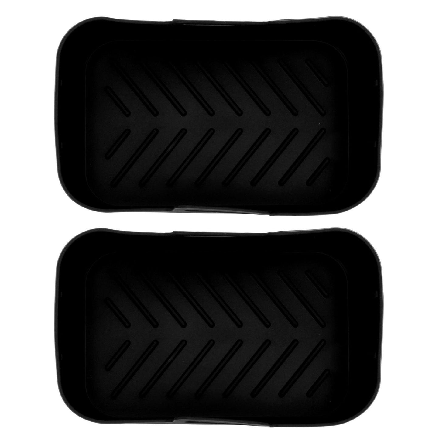2 Sets Kitchen Fryer Silicone Basket and Mat Reusable Non Stick Rectangular Air Oven Accessories for Ninja V1294-YM3113220220811-0421