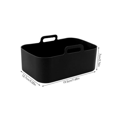 2 Sets Kitchen Fryer Silicone Basket and Mat Reusable Non Stick Rectangular Air Oven Accessories for Ninja V1294-YM3113220220811-0421