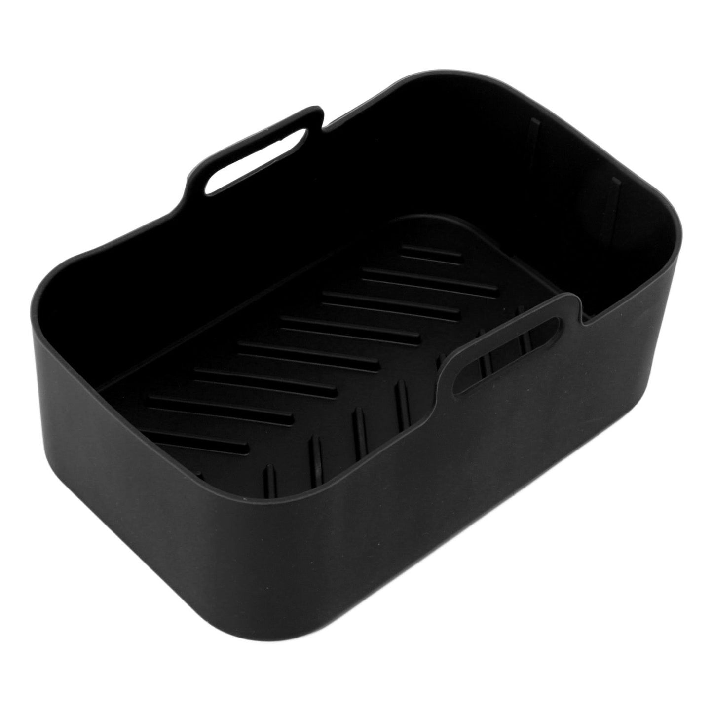 2 Sets Kitchen Fryer Silicone Basket and Mat Reusable Non Stick Rectangular Air Oven Accessories for Ninja V1294-YM3113220220811-0421