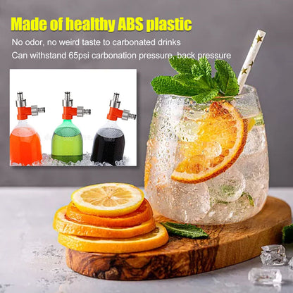 Beer Barrel Tee Adapter Plastic Carbonation Cap Tee Fitting Adapter Oxygen Free Brewing Soda PET Bottles V1294-YM3113220223011-0421