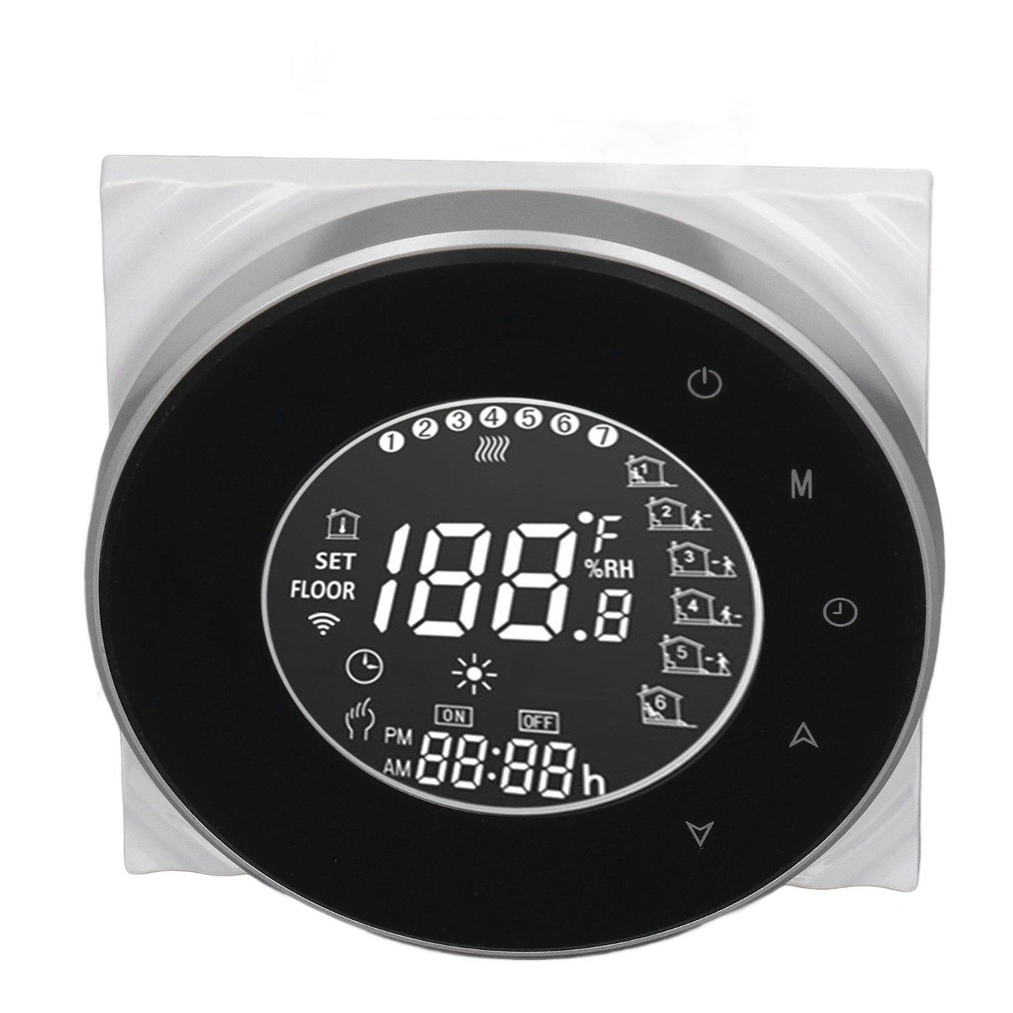 Smart Floor Heat Thermostat Voice Phone Control LCD Touch Screen WiFi Thermostat for Electric Heating Systems V1294-YM3113220223511-0421