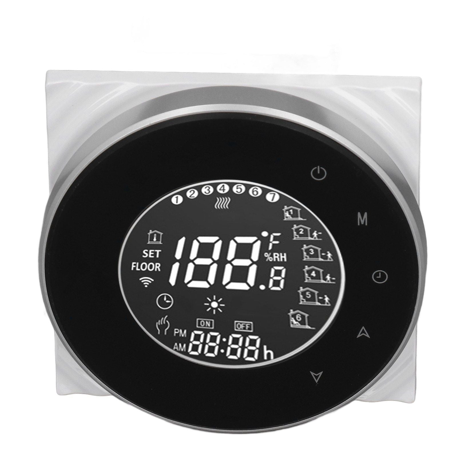 Smart Floor Heat Thermostat Voice Phone Control LCD Touch Screen WiFi Thermostat for Electric Heating Systems V1294-YM3113220223511-0421
