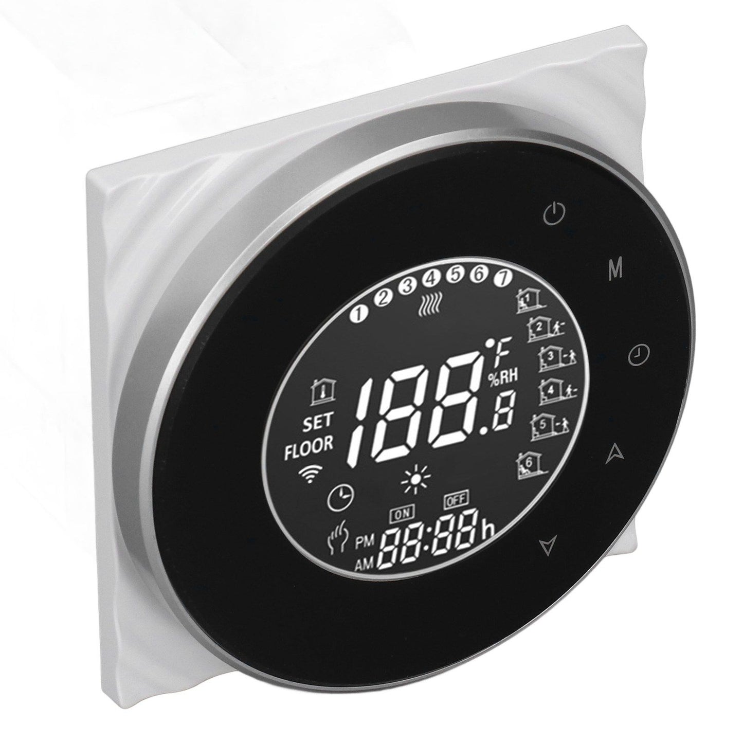 Smart Floor Heat Thermostat Voice Phone Control LCD Touch Screen WiFi Thermostat for Electric Heating Systems V1294-YM3113220223511-0421