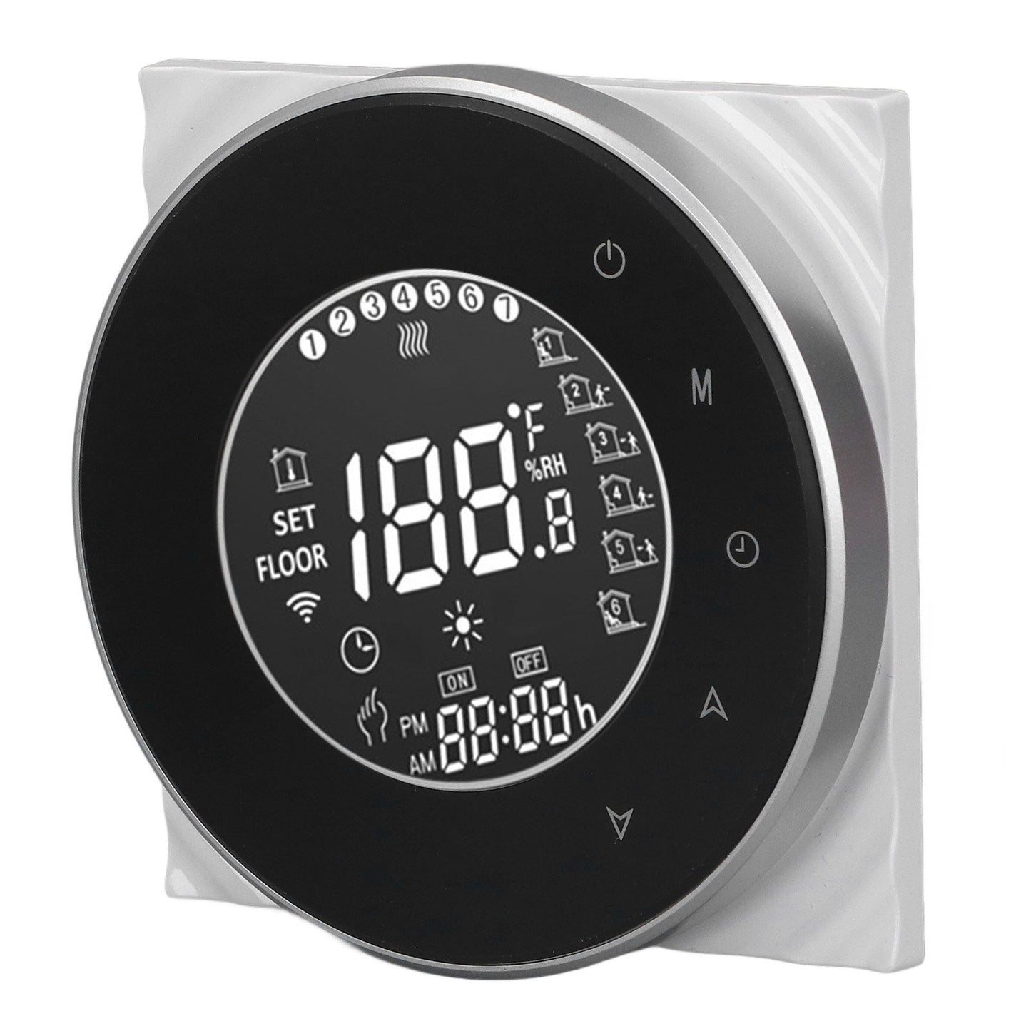 Smart Floor Heat Thermostat Voice Phone Control LCD Touch Screen WiFi Thermostat for Electric Heating Systems V1294-YM3113220223511-0421