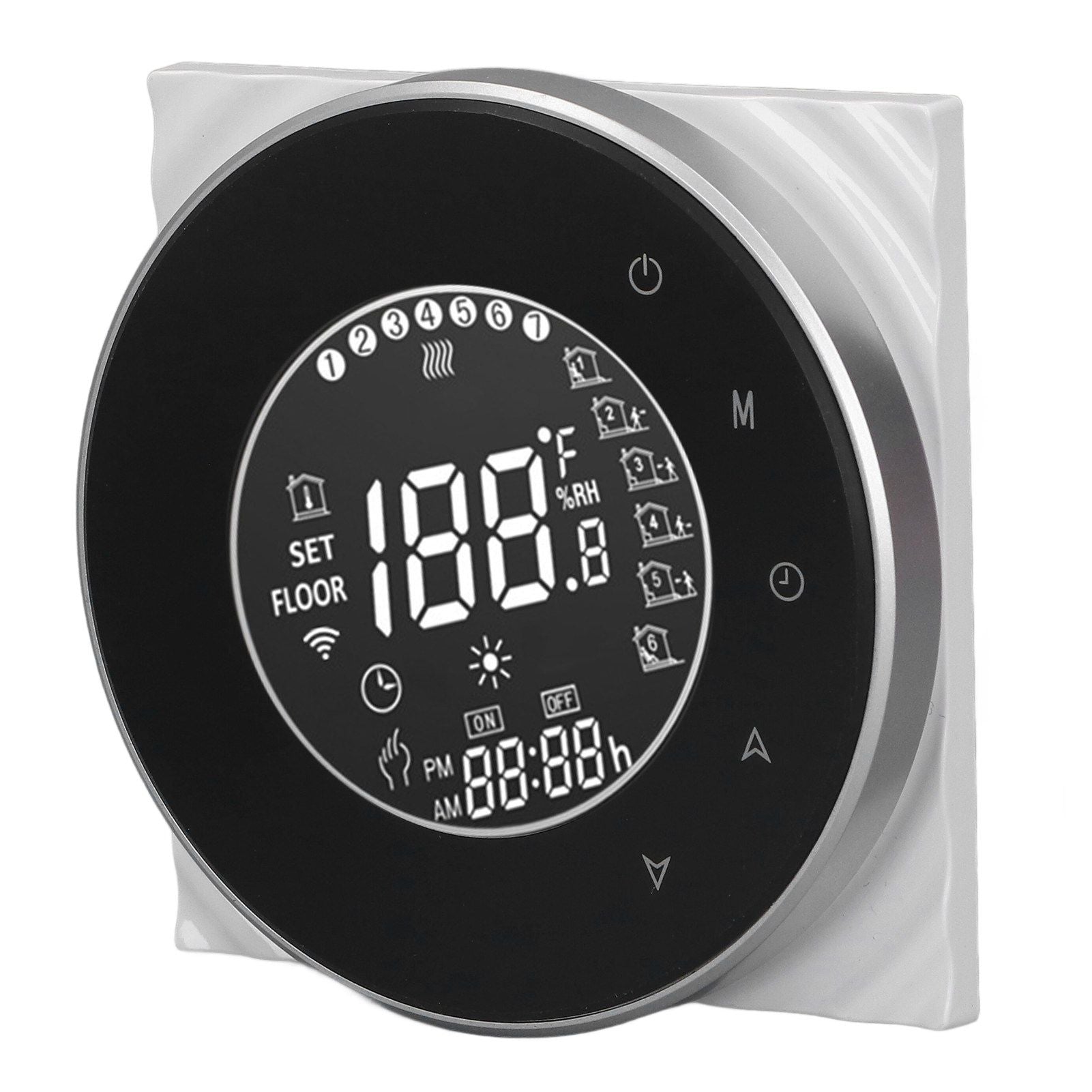 Smart Floor Heat Thermostat Voice Phone Control LCD Touch Screen WiFi Thermostat for Electric Heating Systems V1294-YM3113220223511-0421