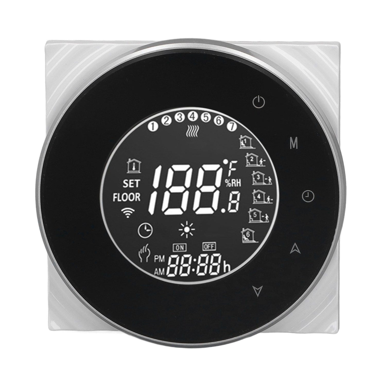 Smart Floor Heat Thermostat Voice Phone Control LCD Touch Screen WiFi Thermostat for Electric Heating Systems V1294-YM3113220223511-0421