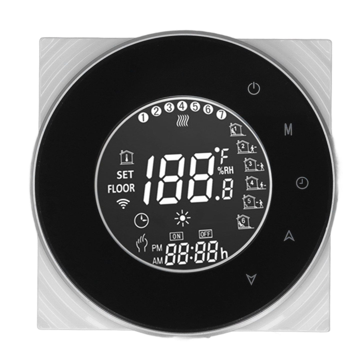 Smart Floor Heat Thermostat Voice Phone Control LCD Touch Screen WiFi Thermostat for Electric Heating Systems V1294-YM3113220223511-0421