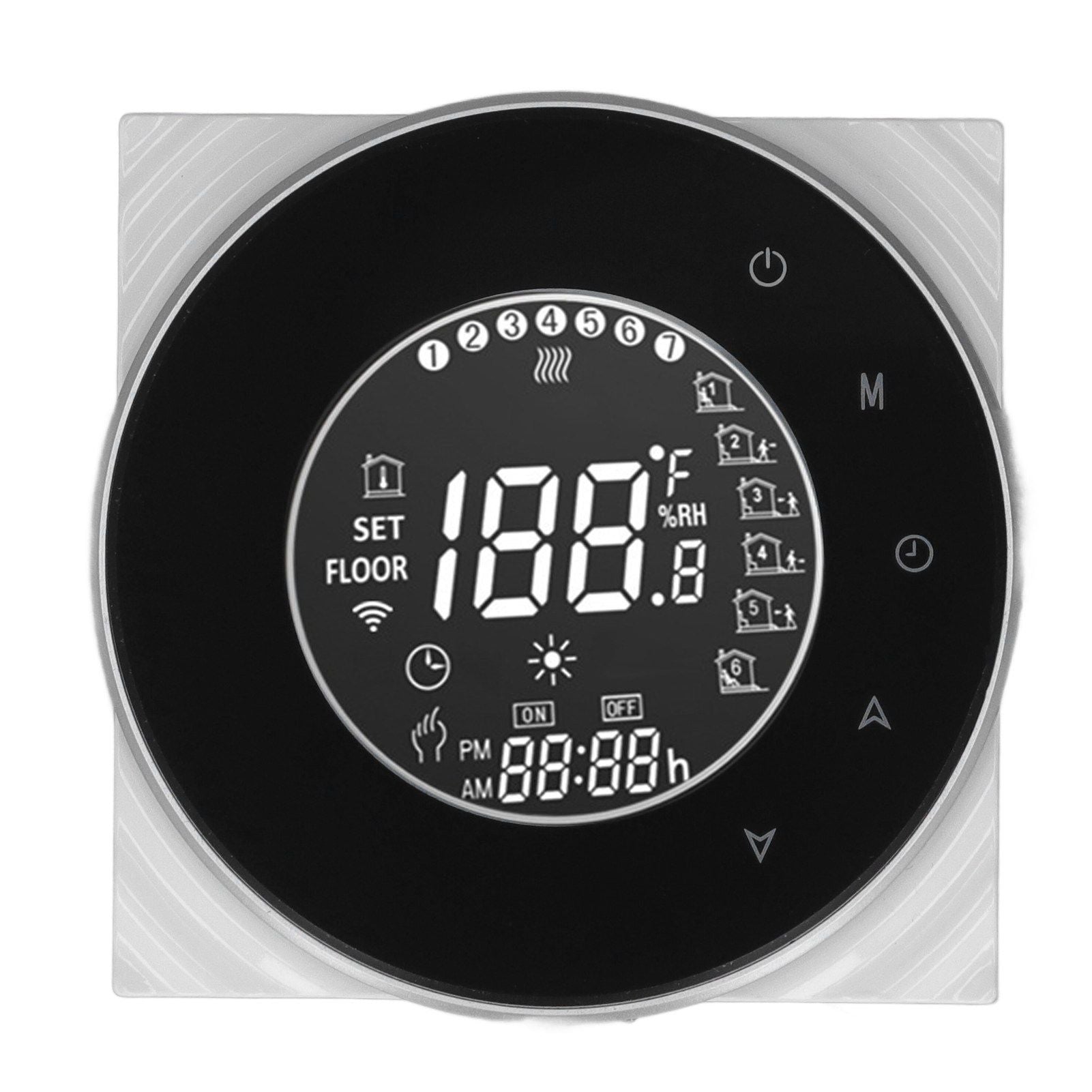 Smart Floor Heat Thermostat Voice Phone Control LCD Touch Screen WiFi Thermostat for Electric Heating Systems V1294-YM3113220223511-0421