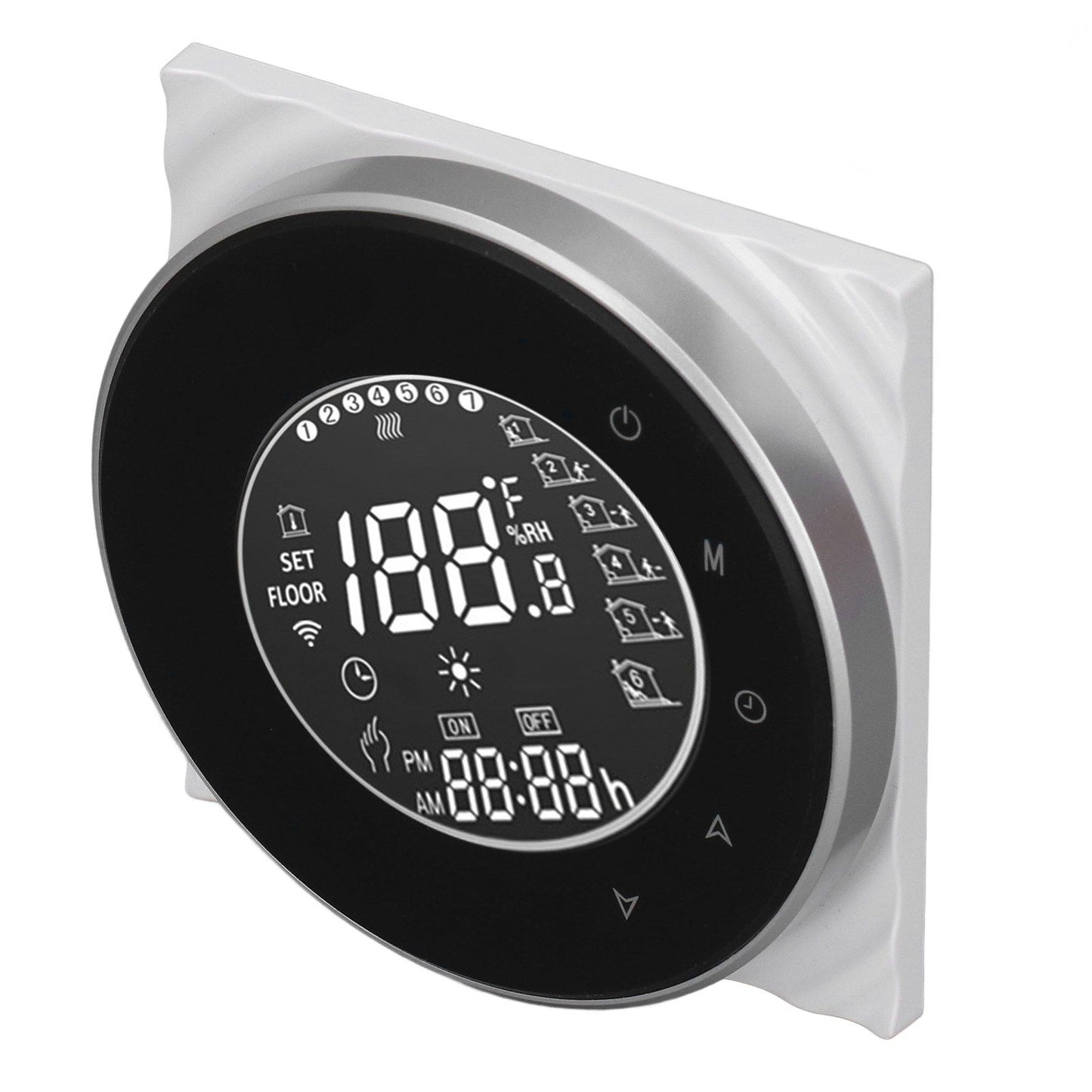 Smart Floor Heat Thermostat Voice Phone Control LCD Touch Screen WiFi Thermostat for Electric Heating Systems V1294-YM3113220223511-0421