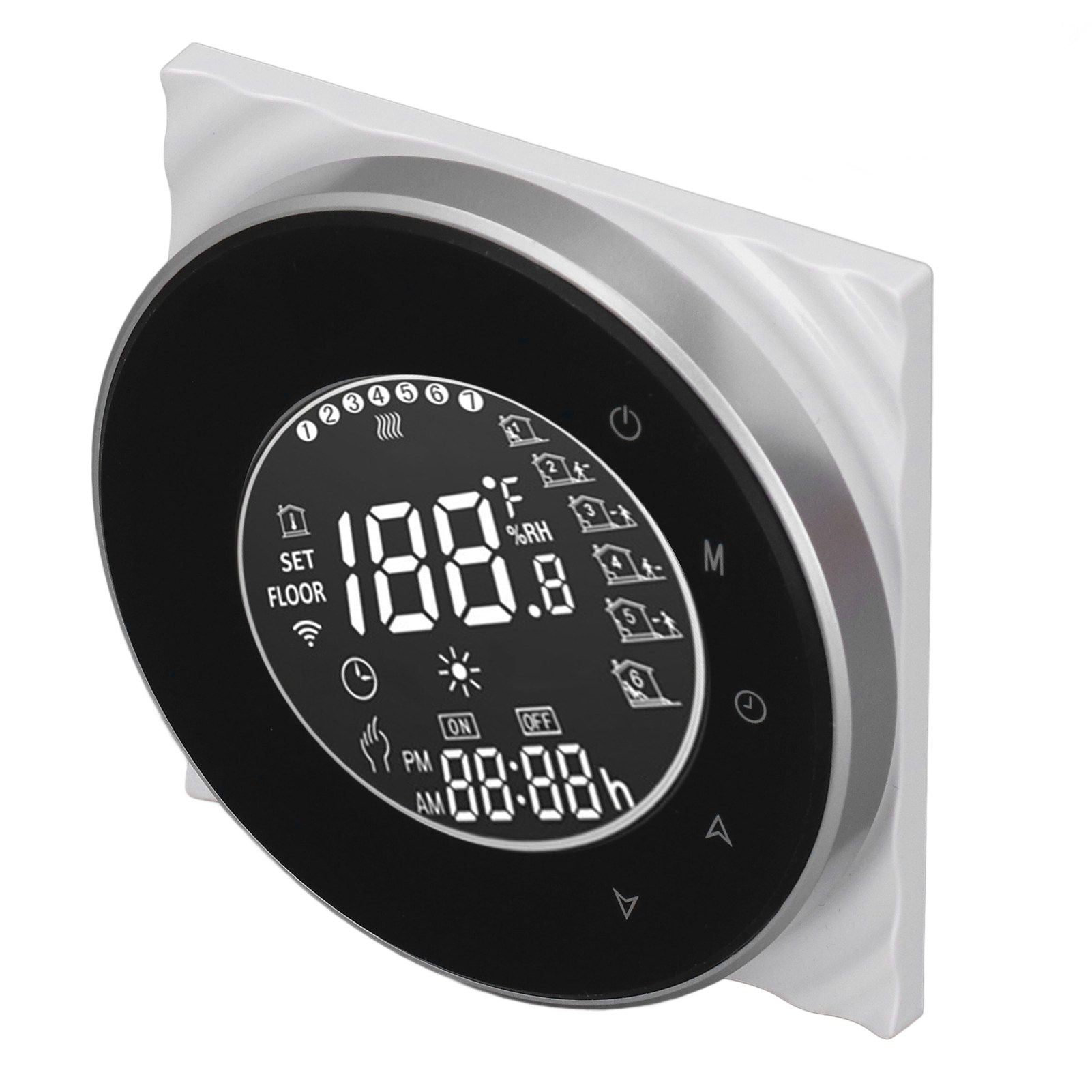 Smart Floor Heat Thermostat Voice Phone Control LCD Touch Screen WiFi Thermostat for Electric Heating Systems V1294-YM3113220223511-0421