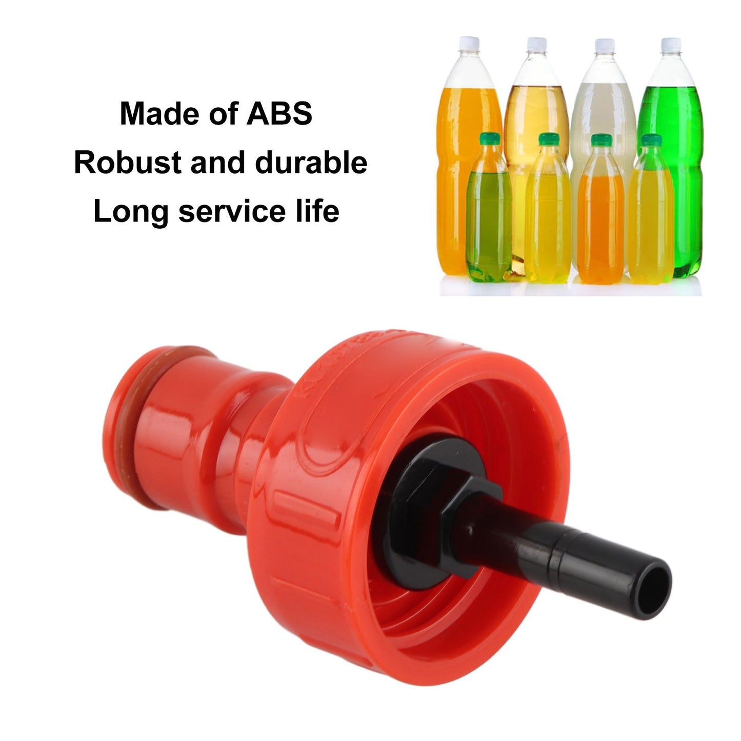 G1/4 Carbonation Cap Ball Lock Type Robust Lightweight ABS Carbonation PET Soda Bottle Filling V1294-YM3113220223711-0421