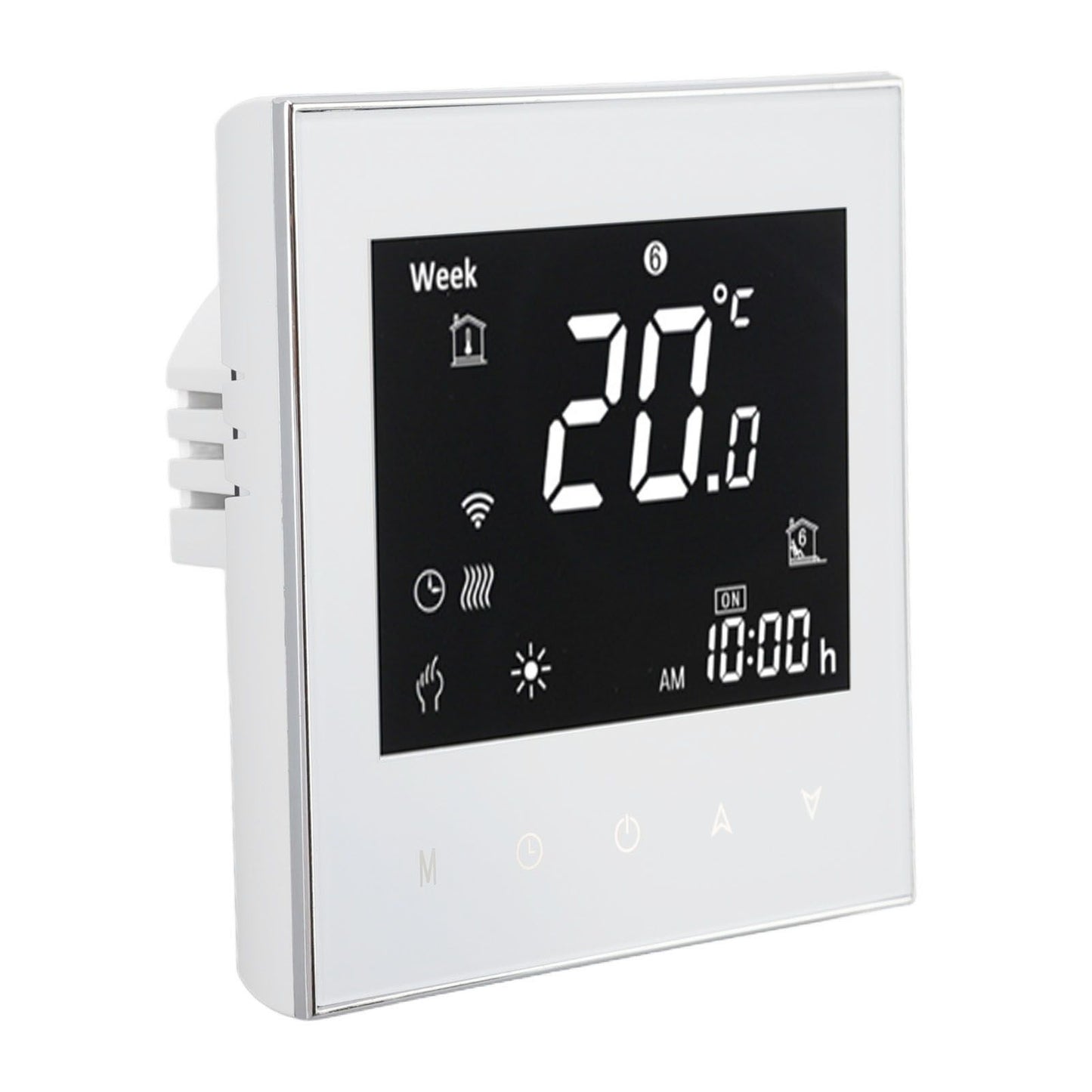 Smart Boiler Heating Thermostat WIFI APP Voice Control LCD Touch Screen Programmable White 95-240V V1294-YM3113220224011-0421