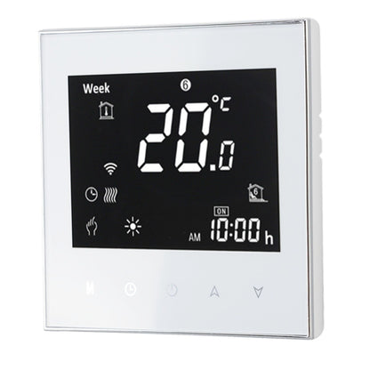 Smart Boiler Heating Thermostat WIFI APP Voice Control LCD Touch Screen Programmable White 95-240V V1294-YM3113220224011-0421
