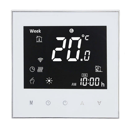 Smart Boiler Heating Thermostat WIFI APP Voice Control LCD Touch Screen Programmable White 95-240V V1294-YM3113220224011-0421